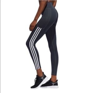 Brand New Adidas Stripes Leggings Grey Size Small